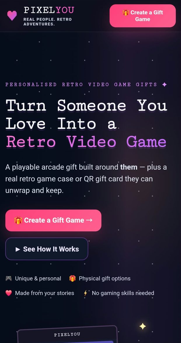 PixelYou on a phone